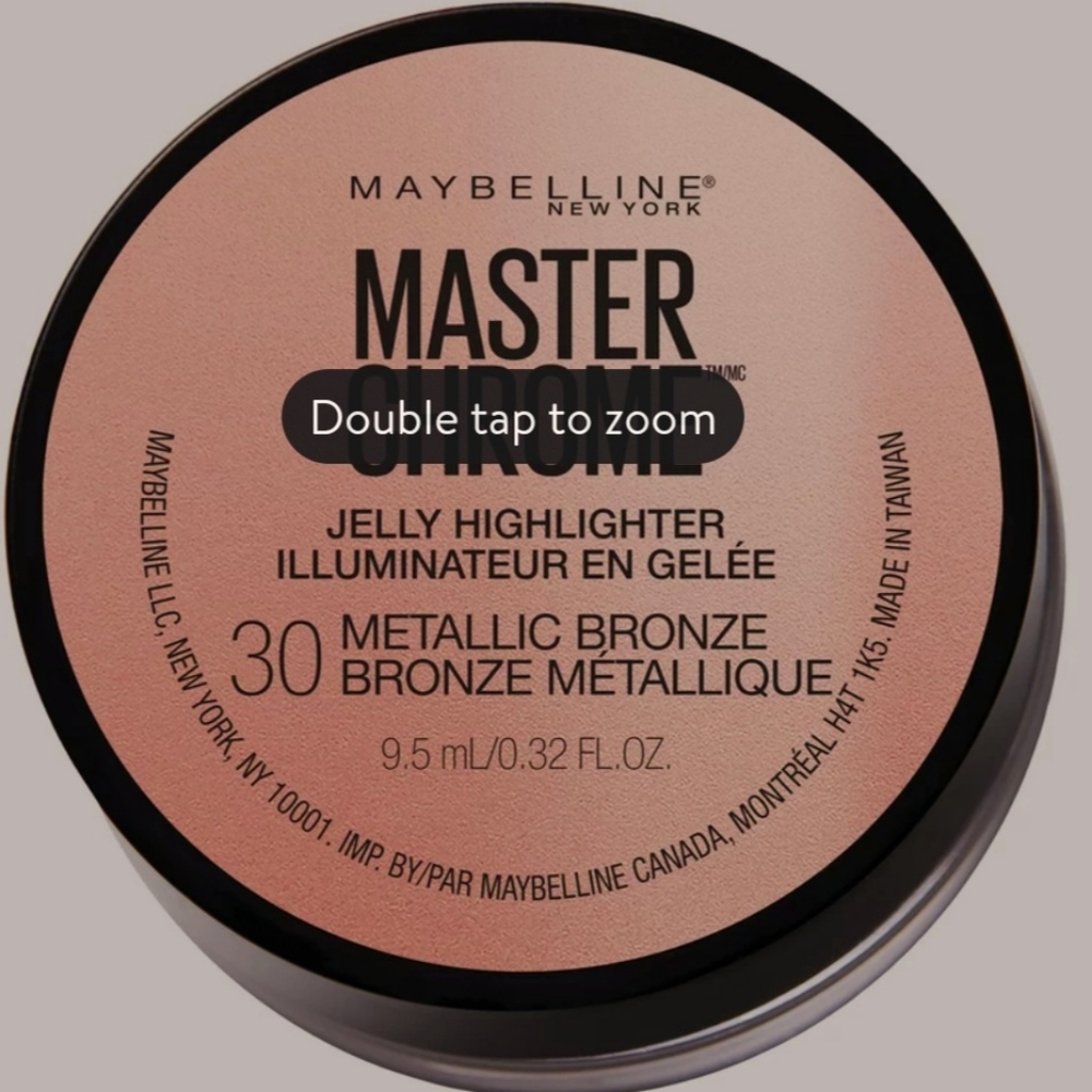 Maybelline Master Chrome Jelly Highlighter Face Makeup, Metallic Rose , 0.32 fl.